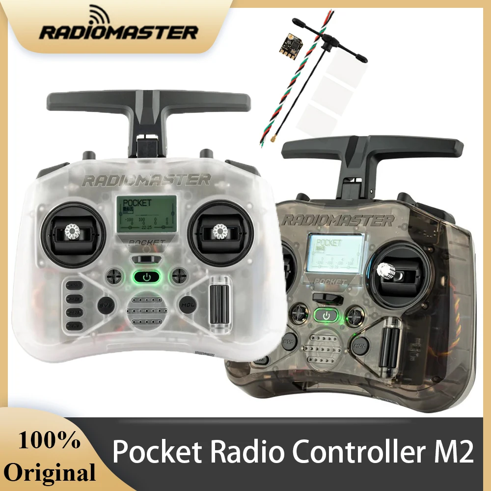 Карманный радиоконтроллер RADIOMASTER M2 FCC/LBT Hall Gimbal EdgeTX, передатчик ELRS CC2500 с приемником BAT RP1 для FPV-дрона