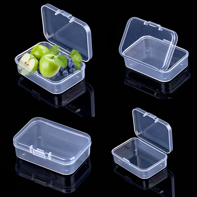 Mini Plastic Box Rectangular Box Translucent Box Packing Box Storage Box  Dustproof Durable Strong Jewelry Storage Case Container