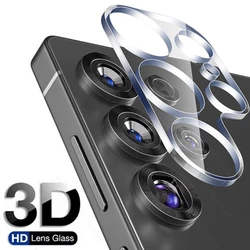 Enhanced 3D Curved Camera Protection with 9H Tempered Glass Lens Case for Samsung S26 (Transparent)