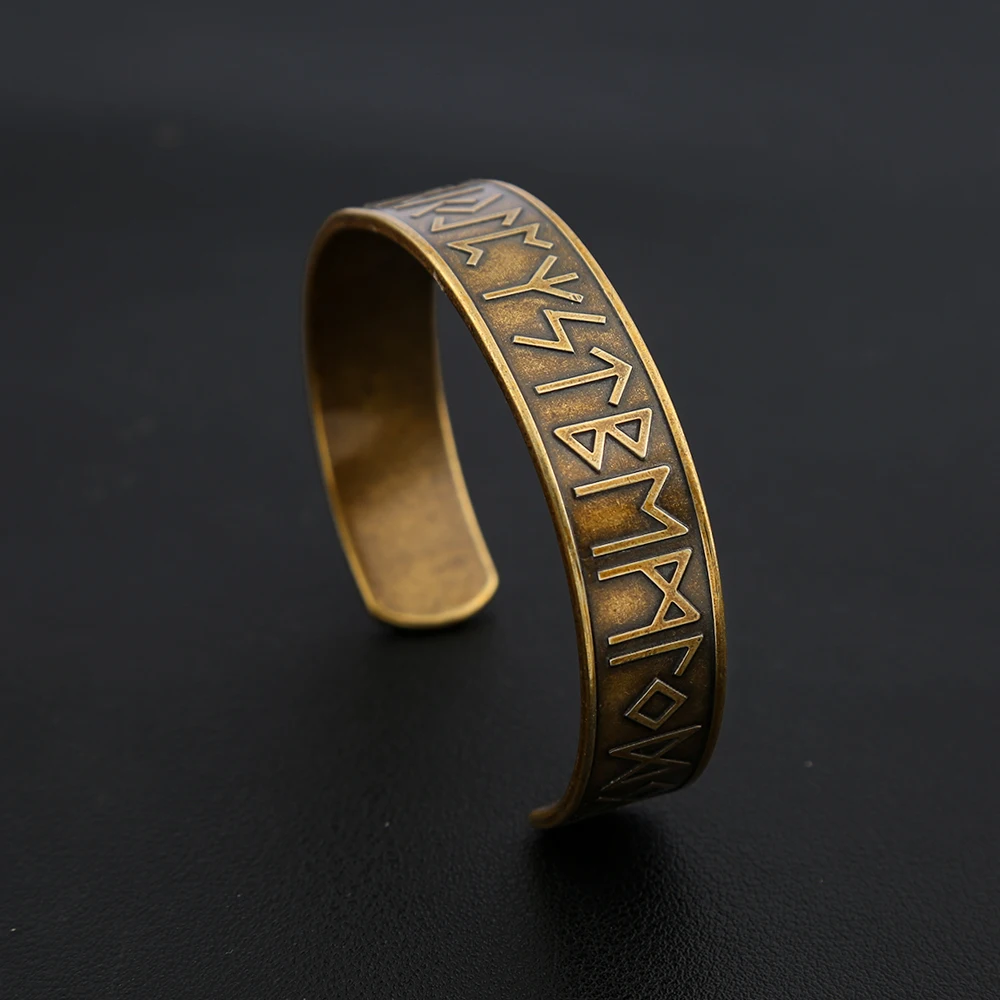Stainless Steel Bracelet Vikings Rune for Men and Women