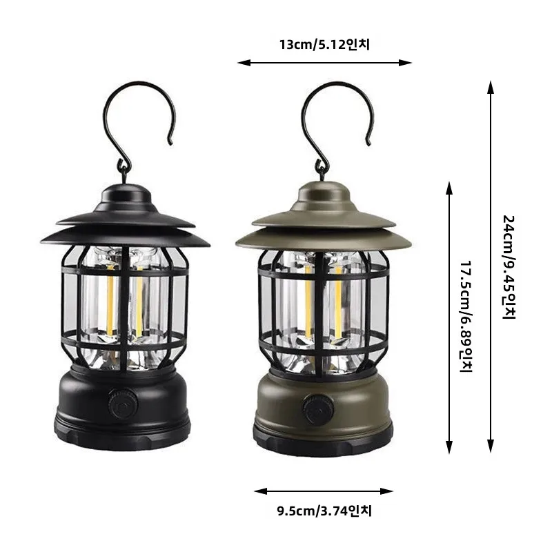 LED 조명, 야외 캠핑 조명, USB 고속 충전, 밝기 조절 가능 - 캠핑 및 복도에 적합