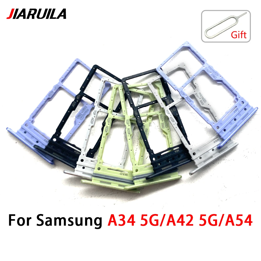 삼성 A34 A42 5G A54용 마이크로 나노 SIM 카드 홀더 트레이 슬롯 홀더 어댑터 소켓