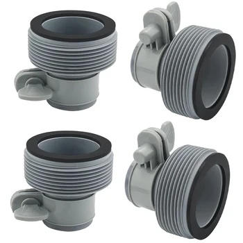 Adattatore per tubo flessibile per piscina da 2/4 pezzi tipo B, connettore di conversione adattatore per tubo da 1,25-1,5 pollici per pompe filtro per piscina fuori terra 1