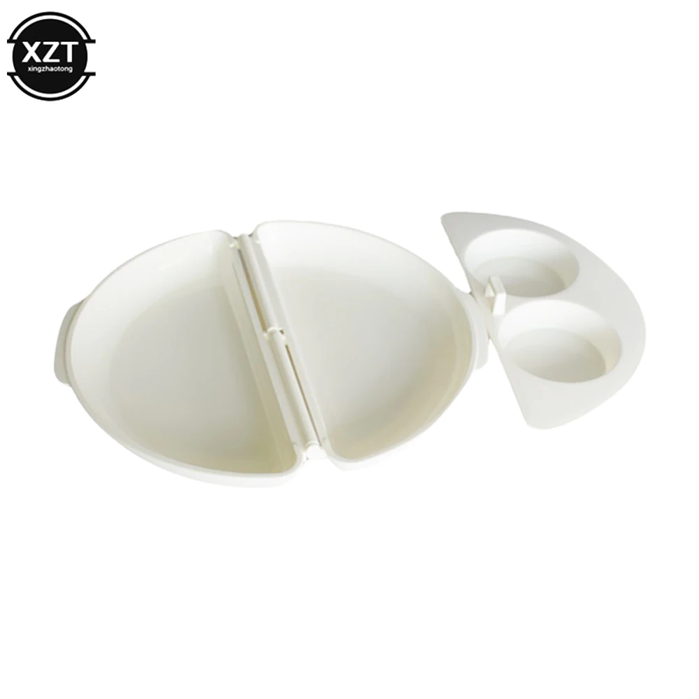 Useful Two Eggs Microwave Omelet Cooker Pan Microwavable Cooker Omelette Eggs Steamer Box 1PC Home Kitchen Tool egg cooker