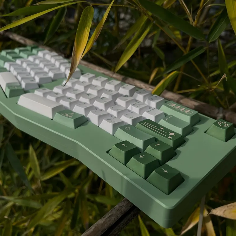 Genshin Impact Nahida Keycaps Pbt Dye Subbed Anime Gaming Key Cap Perfil Cereja Árabe Key Caps Iso Enter 7u 142 Chaves por Conjunto - Imagem 3