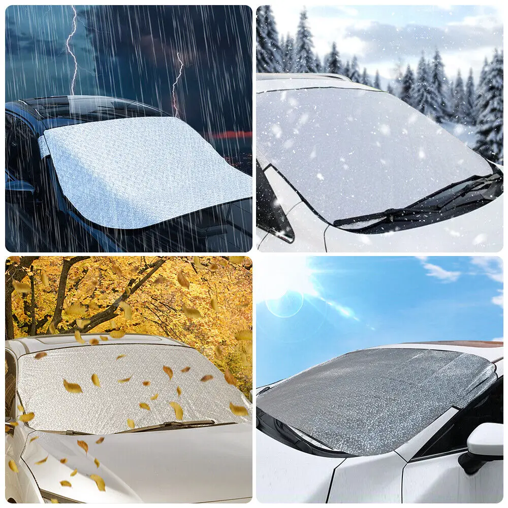180 * 100cm Car Windshield Frost Ice Cover Prevent Ice Sun Shade Protector Cover UV Blind Auto Exterior Accessories