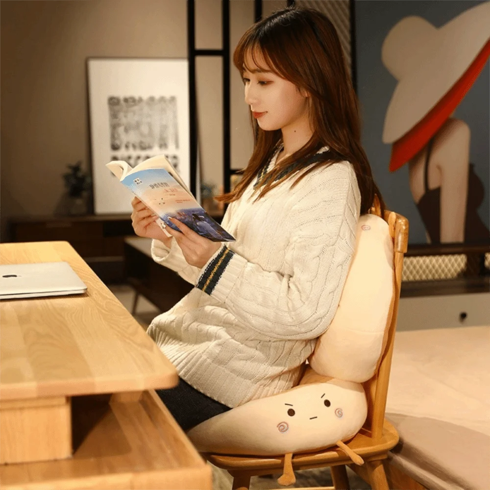 PP Cotton Bread Seat Cushion Thickened Round Doughnut Office Sitting Mat Soft Beathable Chair Cushion Office Worker