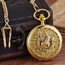 

BENNEVIS Men Pocket Watch Bird Badge Dial Mechanical Pocket Watch Roman Numeric Scale Best Gifts Clock Male Support Dropshipping