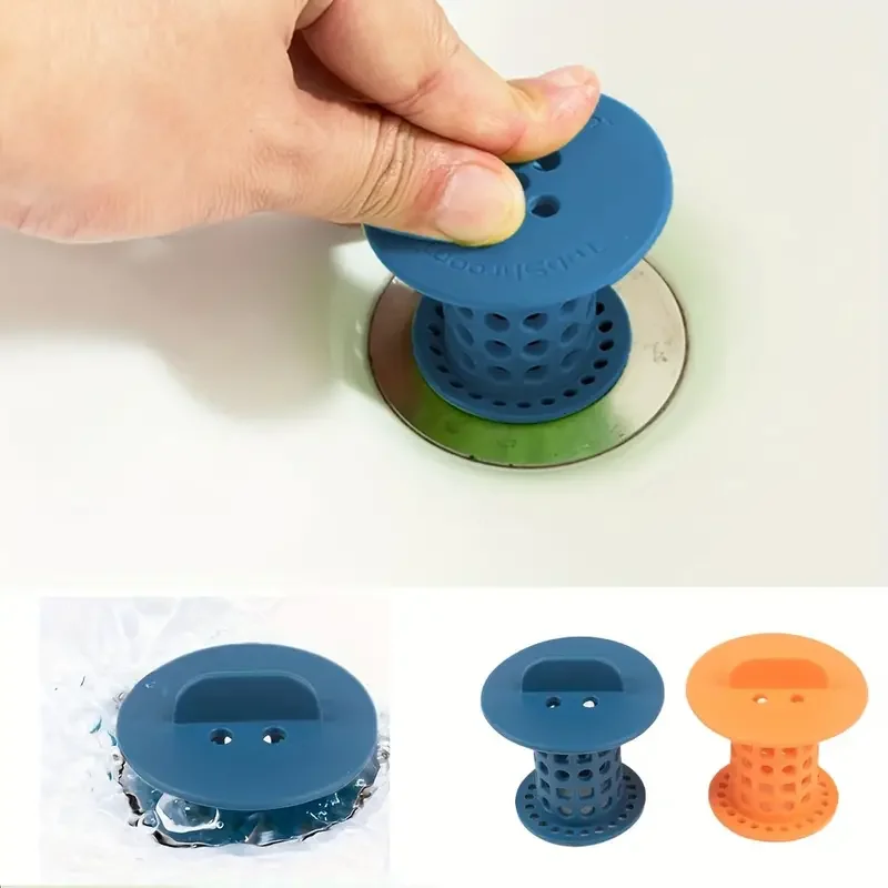 2pcs Sink Drain Hair Catcher Sink Drain Strainers Anti-Clog Filter Shower Protector Bathroom Accessories,shower sink strainer,sink drain strainer