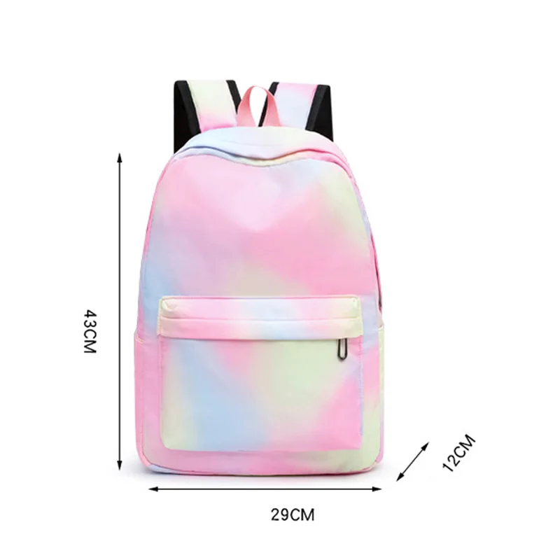 3pcs Disney Lilo Stitch Colorful Backpack with Lunch Bag Rucksack Casual School Bags for Women Student Teenagers Sets