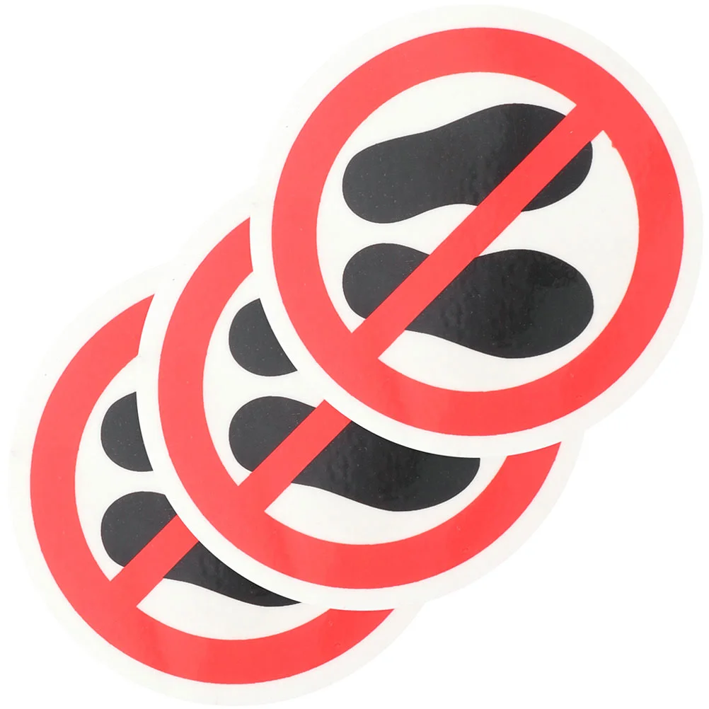 

Stickers Step Sticker Warning Floor No Decals Round Not It Do Adhesive Stepping Circle Dont Caution Sign Labels De Impresora