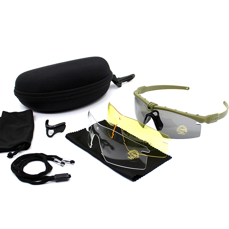 Airsoft Tactical Army Shooting Goggles, Military, Hunting, Camping Eyewear, Hiking, Fishing, Sunglasses, Eye Protective Glasses