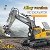 Yigong Kids Simulation 5/11 Channel Alloy Remote Control Excavator Toys Remote Control Electric Large Engineering Car Toy Gift 3