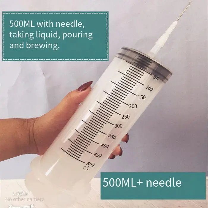 

150ml-500ml large-capacity syringe can be used repeatedly to measure the hydroponic nutrient solution of 1m-tube large syringe.