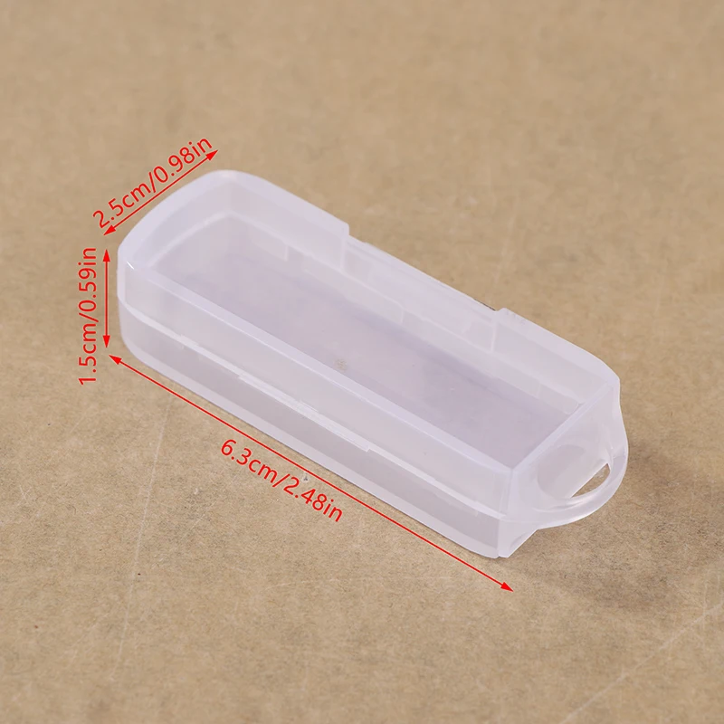 5pcs PC USB 플래시 드라이브 케이스 OTG 회전 드라이브용 뚜껑이 있는 현대적인 스타일의 보관 상자 홈 정리 보관함