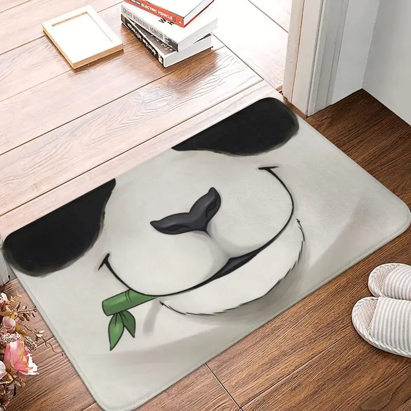 Personalizzato Happy Bamboo Panda Bear Zerbino Tappetino Antiscivolo Animale Cucina Bagno Balcone Tappeto Tappeto 40*60Cm