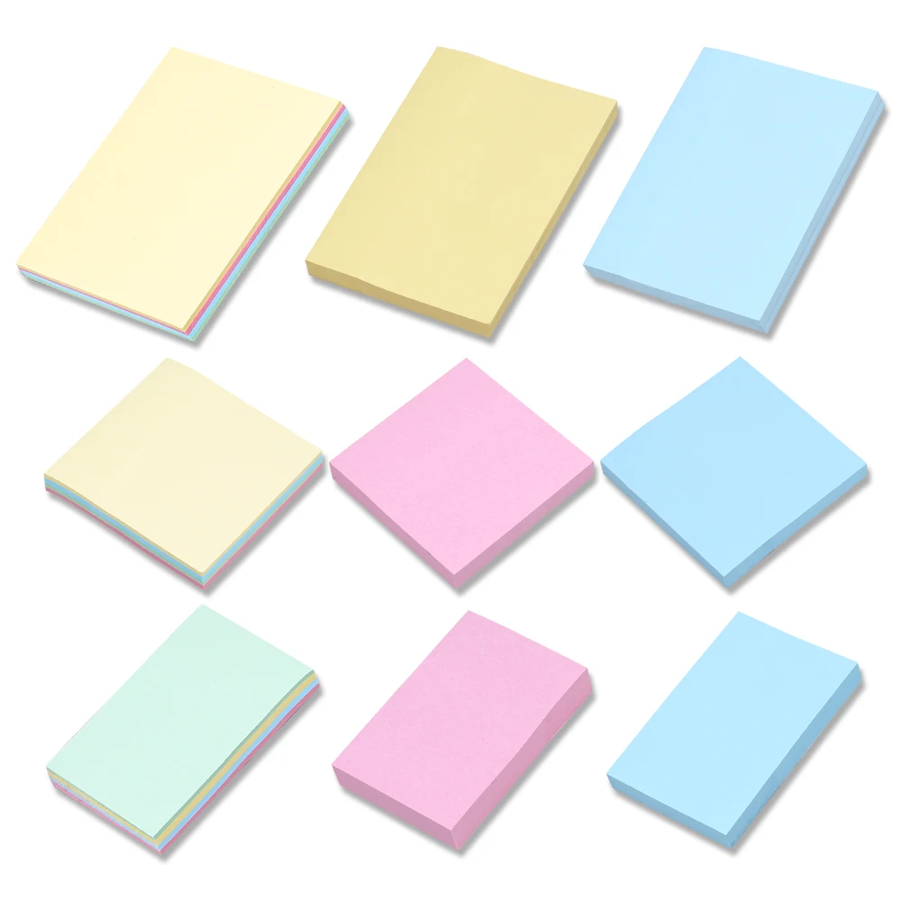 School Office Sticky Notes Self-adhesive Post Memo Pads Notepads Small Large Planner Checklist To do Shopping List Stationery 3D korean self adhesive sticky notes business office memo pads post notepads back to school supply planner notebook index tabs list