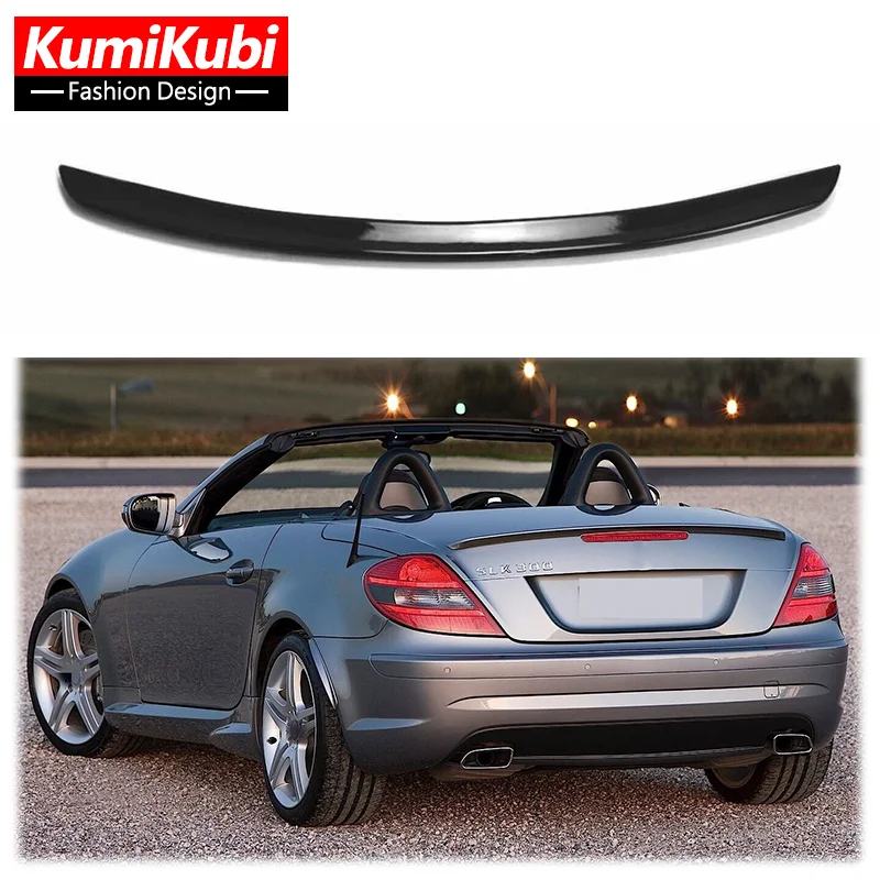 R171 Amg Style Spoiler Abs Ala Posteriore Lucido Nero O Carbon Look Body Kit Per Benz Slk-Class Slk 200 Slk 35 R171 2005-2010