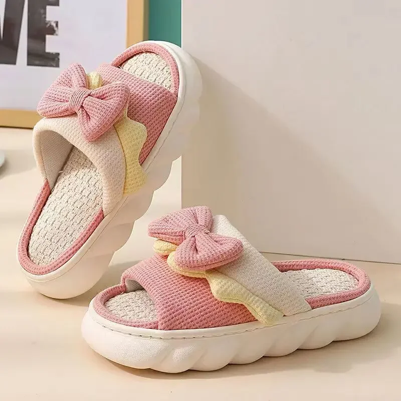Fashion corduroy cross band open toe home slippers women autumn winter warm plush slides ladies bedroom soft sole slippers women slippers warm slippers