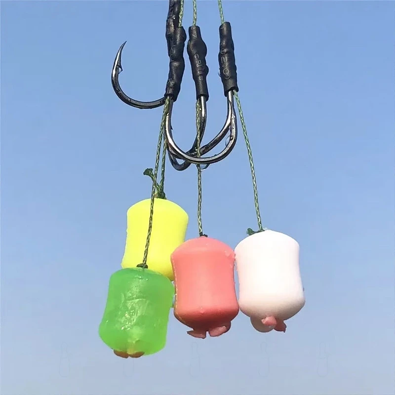 Boilie Carp Fishing Soft Bait Fruity Squid Fake Food PopUp Boilie Slow Sinking Dumbells Lure Squid Flavour Artifical Bait 