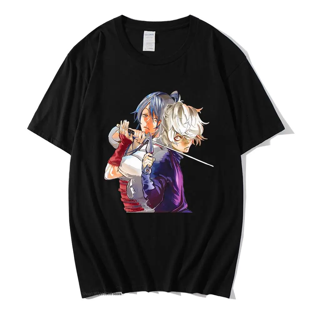 

Jigokuraku Anime T-Shirts Gabimaru and Sagiri Shirt Hell's Paradise Print Tees Men T Shirts Women Clothing 100%Cotton Summer Top