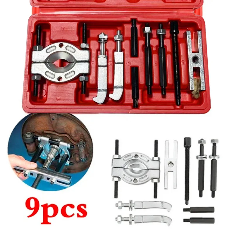 Car Repair Tool Portable Bearing Splitter Separator Puller Kit High Strength Metal Bearing Removal Tool Set With Box car trim removal tool