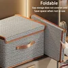 Large Capacity Clothes and Quilt Storage Box Foldable Clothes Organizer with Lid T-Shirt Pants Storage Closet Organizer Home Dra 1