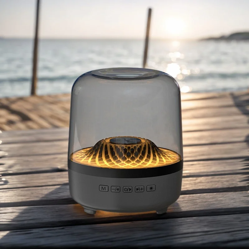 Portable Stereo Music LED Subwoofer Outdoor Powerful Wireless FM Radio Bluetooth Speaker_voghion.com