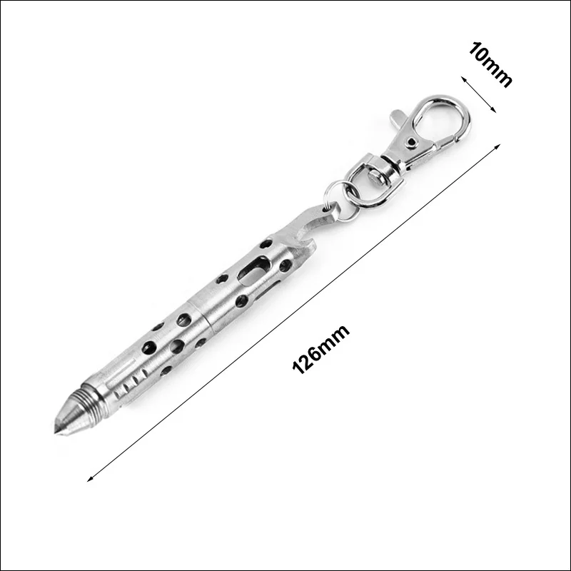 NEW Multifunction pen Mini Pocket-size Metal Ballpoint Pen writing pen self-defense outdoor portable