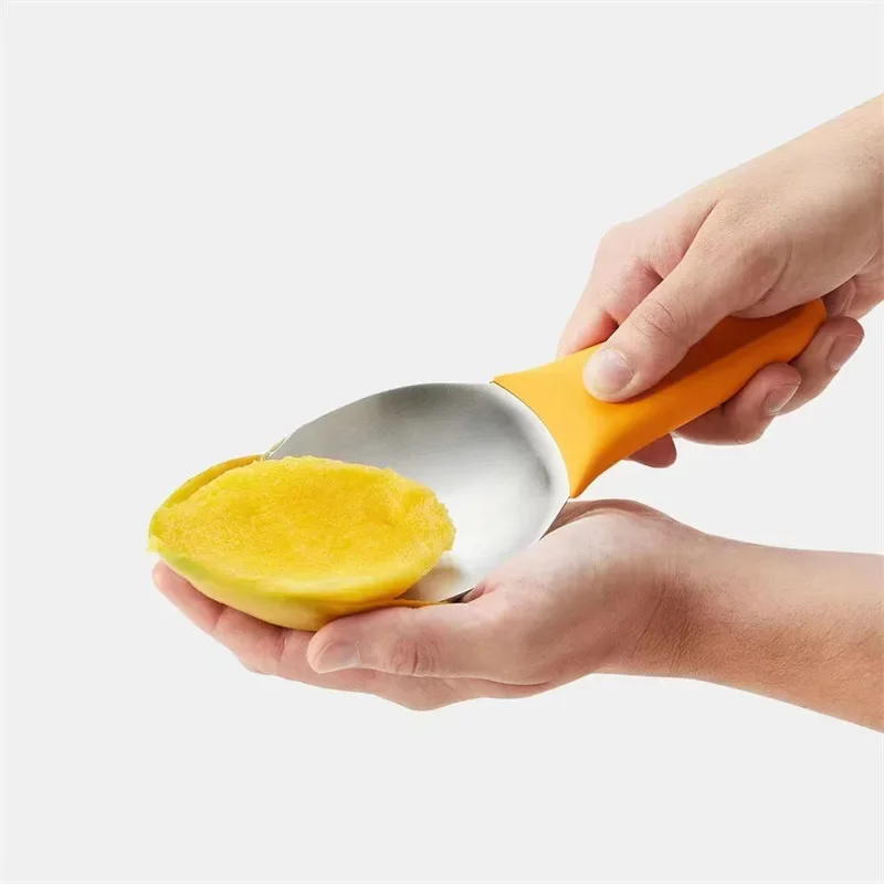 Multifunctional Mango Slicer Fruit Pulp Separator Mango Splitter Cutter Corer Tool Spoon Fruit Spoon Diced for Kitchen Tool
