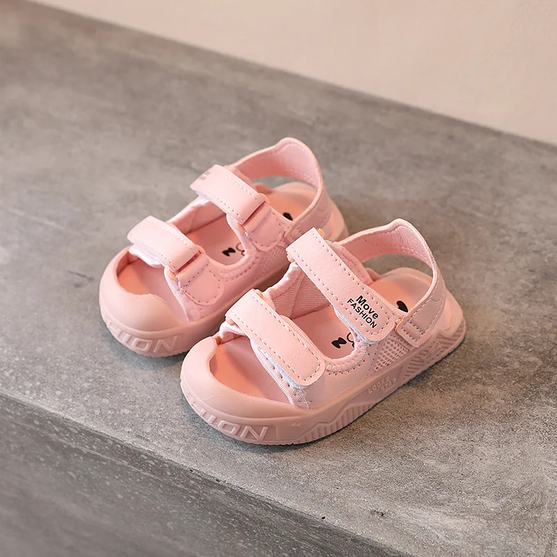 

CAPSELLA KIDS Summer Baby Children Girls Air Mesh Beach Sandals Shoes Size 15-19 Kids Boys Breathable Beach Sandals
