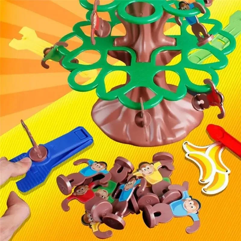 Jumping Monkey Climbing Tree Board Game Family Friends Interactive Party Desktop Game Toy for boys Girls birthday gift kids 3