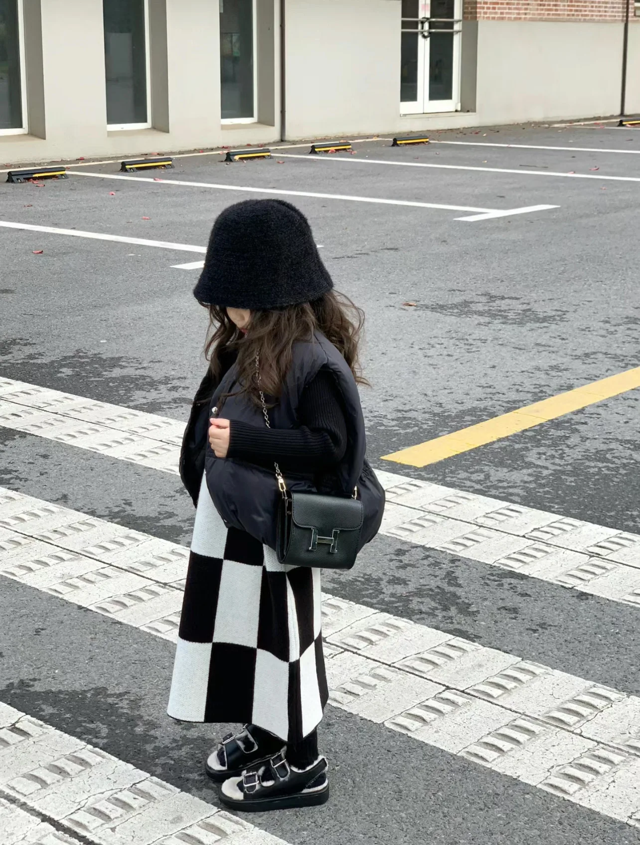 

Girl Coat Girl Vest 2023 Winter Korean Style Girls Fashionable Short Cotton Coat Vest Coat Girl Winter Warming Solid Coat Vest