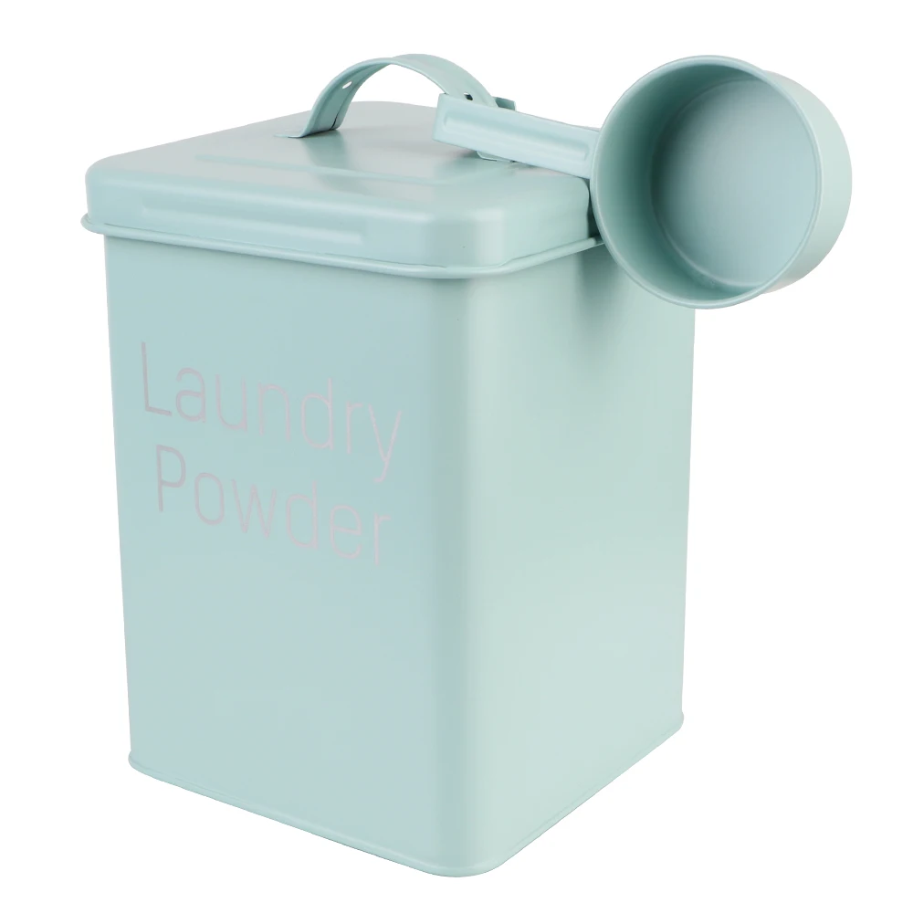 Snack Container Washing Powder Barrel Grain Storage Case 3KG Household Laundry Detergent Storage Box with Measuring Cup