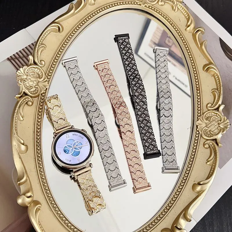 Elegant Diamond Metal Strap – Bling Jewelry Wristband Bracelet