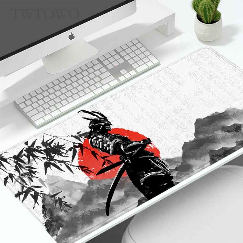 Japonês Samurai xl Gaming Mouse Pad Personalizado hd Mousepad Borracha Natural para o Escritório Laptop Novo - Imagem 5