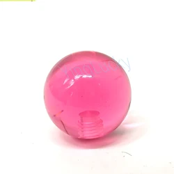 Clear Ball Top NOBI Head Bullet Cover Handle for Arcade Joystick DIY Projects (35mm - Clear - pink)