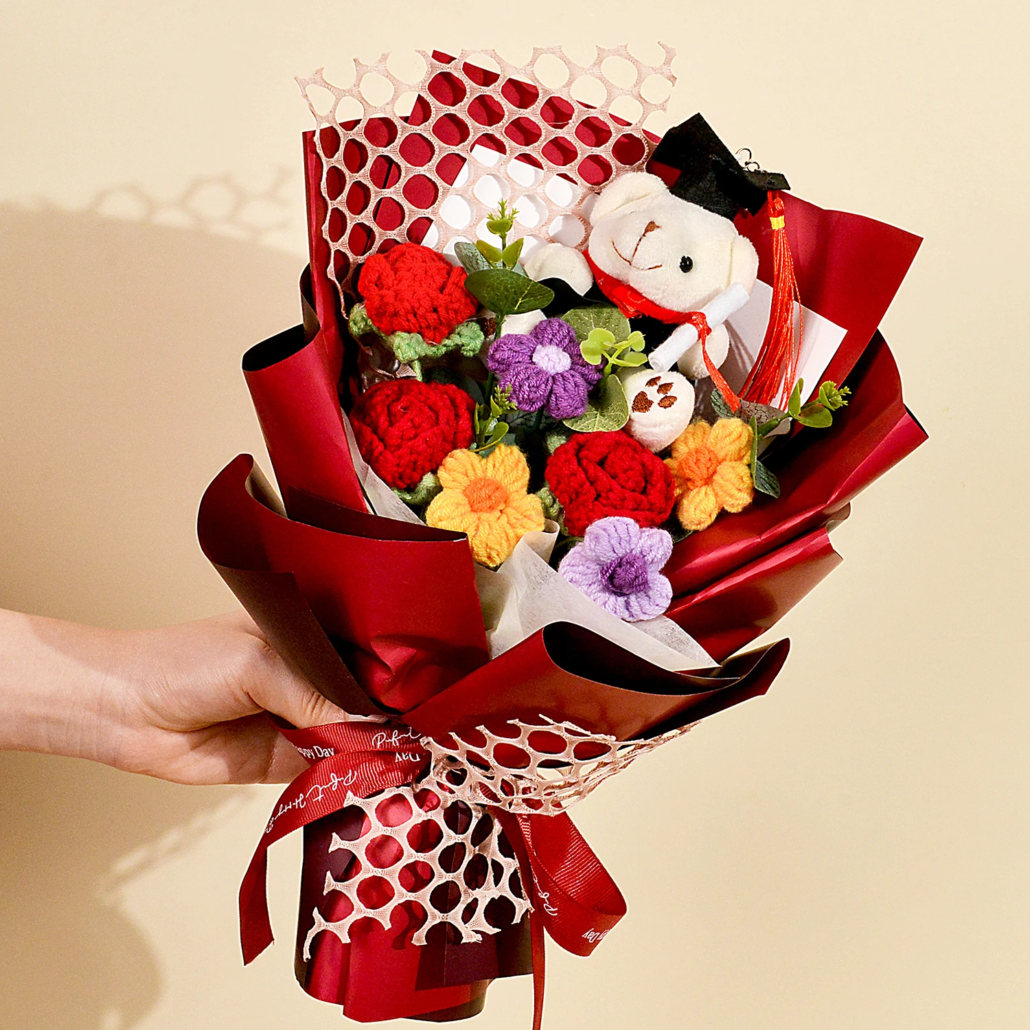 باقة " فرحة التخرج " بالكروشيه