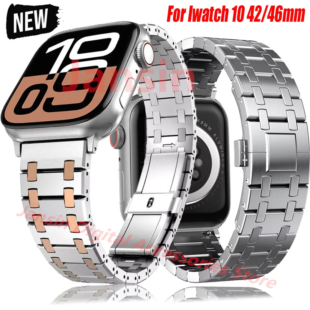 Elegant Stainless Steel Metal Business Watch Band Bracelet Strap