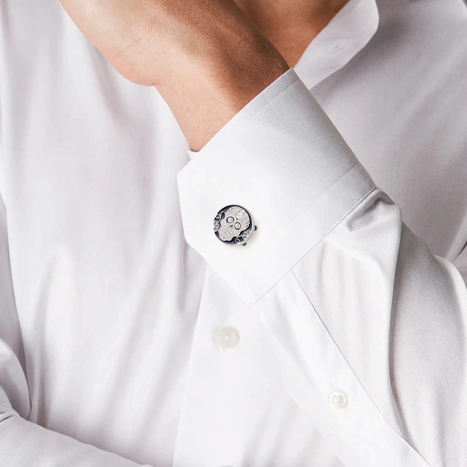 DOLOVE Gemelli Oro Ragazzo Gemelli Camicia Uomo Personalizzati Gemelli Uomo Forma Nodo Contorto Gemelli Camicia Proiettile