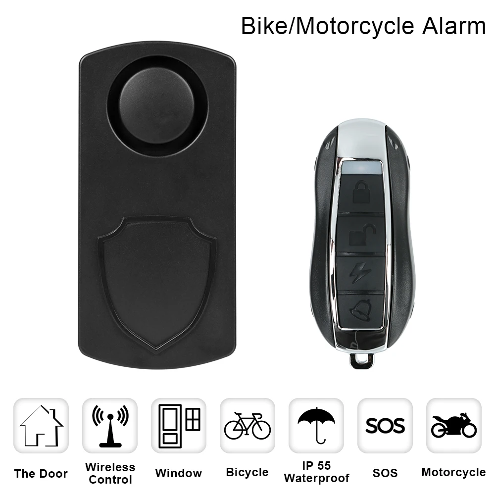 

Car Motorcycle Smart Alarm System With Remote Controller Vibration Detector Security Warning Sensor Electric Bike Bicycle Alert