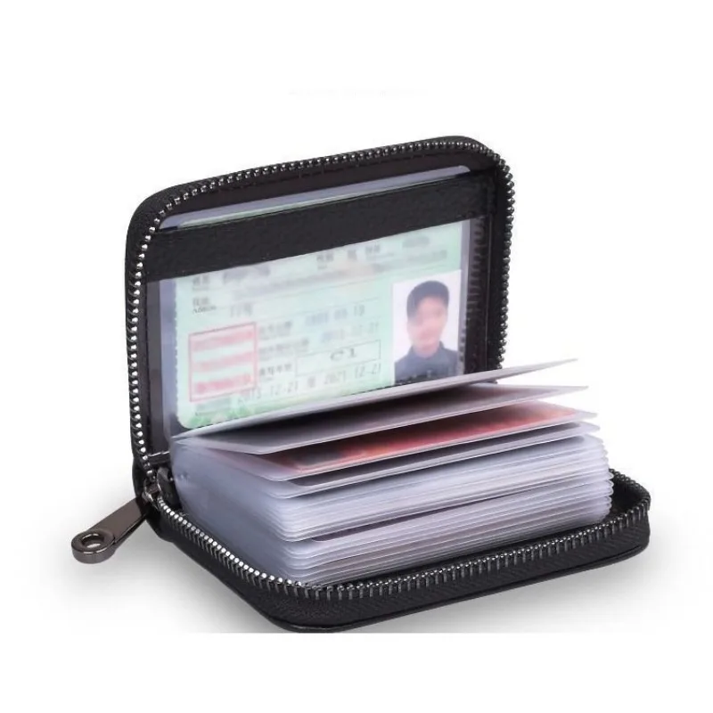 Leather Function 9/18 Bits Card Case Purse Business Card Holder Men Women Credit Bus Bag ID Business Coin Money Wallet wallet card holder,card holder,credit card holder,card wallet