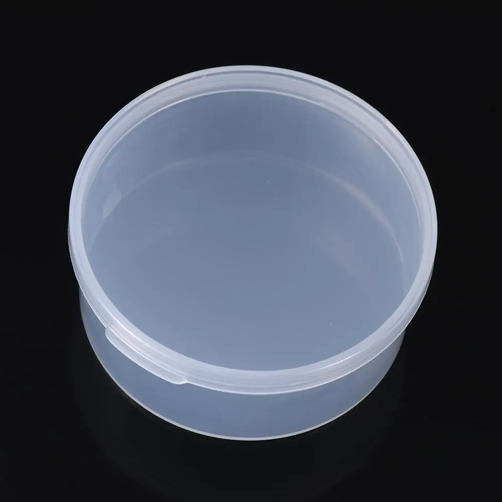 1pc small round plastic box transparent PP plastic container