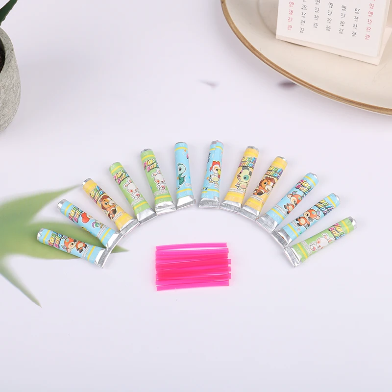 

12pcs Magic Bubble Glue Toy Blowing Colorful Bubble Ball Plastic Balloon Toys Bubble Gum Space Balloon Safe Practical Kids Toys
