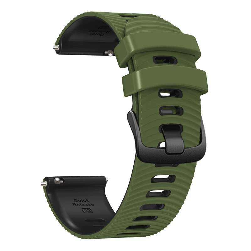 Premium Silicone Watch Strap - 22mm Replacement Wristband