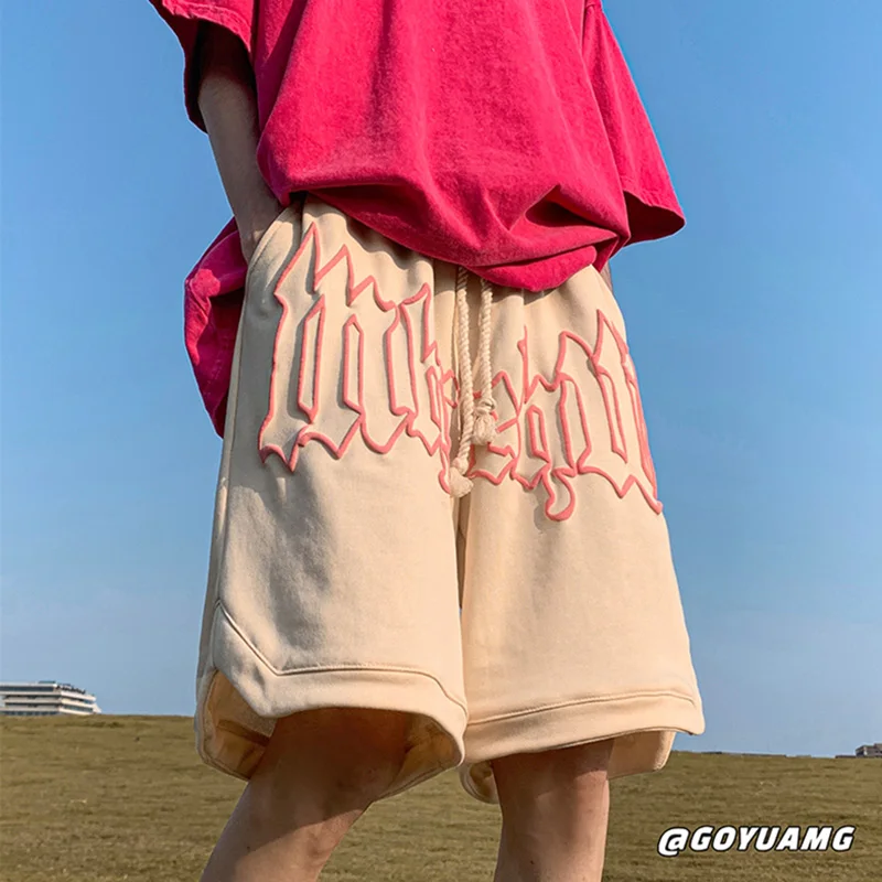 Outdoor Casual Shorts For Men's Summer American Quarter Pants Trendy Couple Sports Loose Oversized Casual Basketball Pants