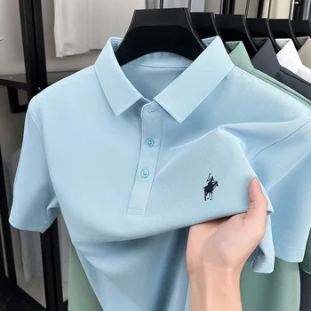 Fashion designer brand short sleeve polo shirt 1