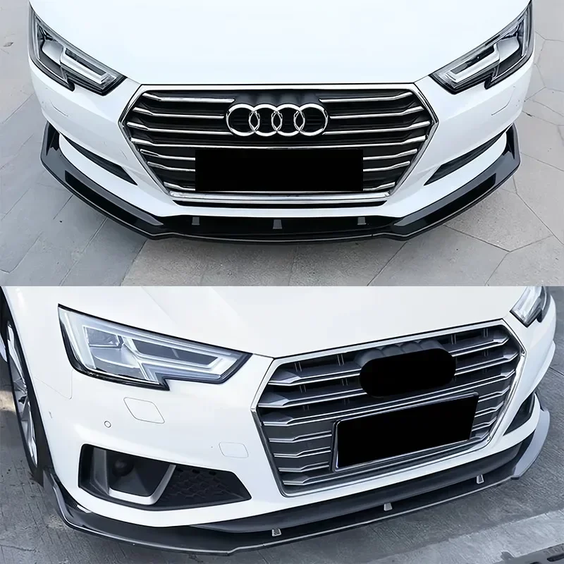 2018-2019 アウディ A4 B9 Sライン フロント リップ スポイラー フロントリップスポイラー アウディ A4 B9 Sライン 2019年〜 ブラック