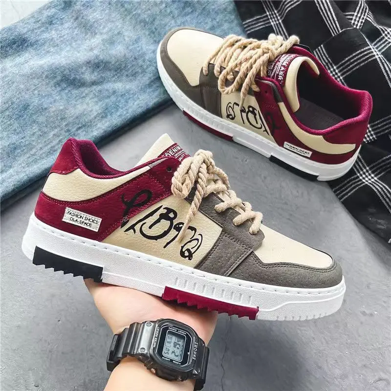 New Fashion Designer Shoes Men Casual Platform Sneakes Lace Up Trainers  Student Sneakes Mens Vulcanized Shoes Zapatillas Hombre - AliExpress