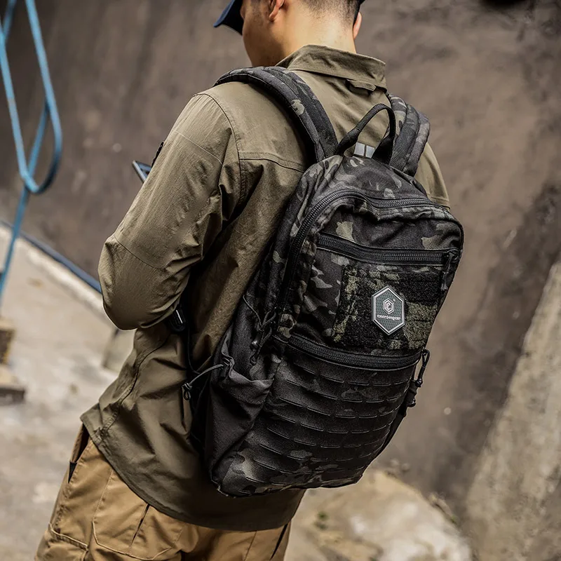 EMERSONGEAR 전술 액션 배낭 통근자, 14L 에어소프트 야외 등반, 데일리 하이킹, 사냥 캠핑 숄더백 캐리어